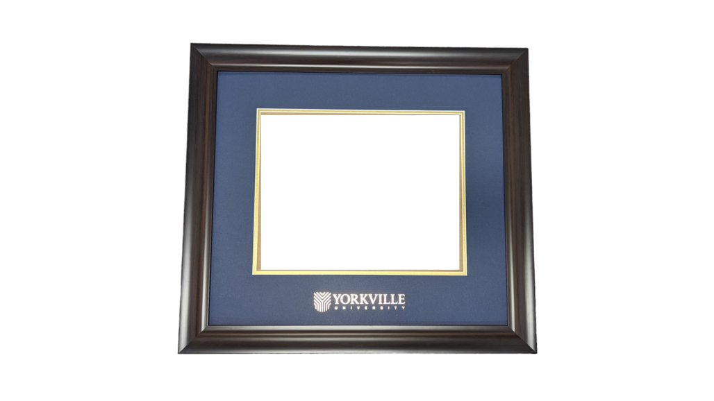 YU Curved-Scoop Profile Diploma Frame - LANDSCAPE, 2025 and After Graduates