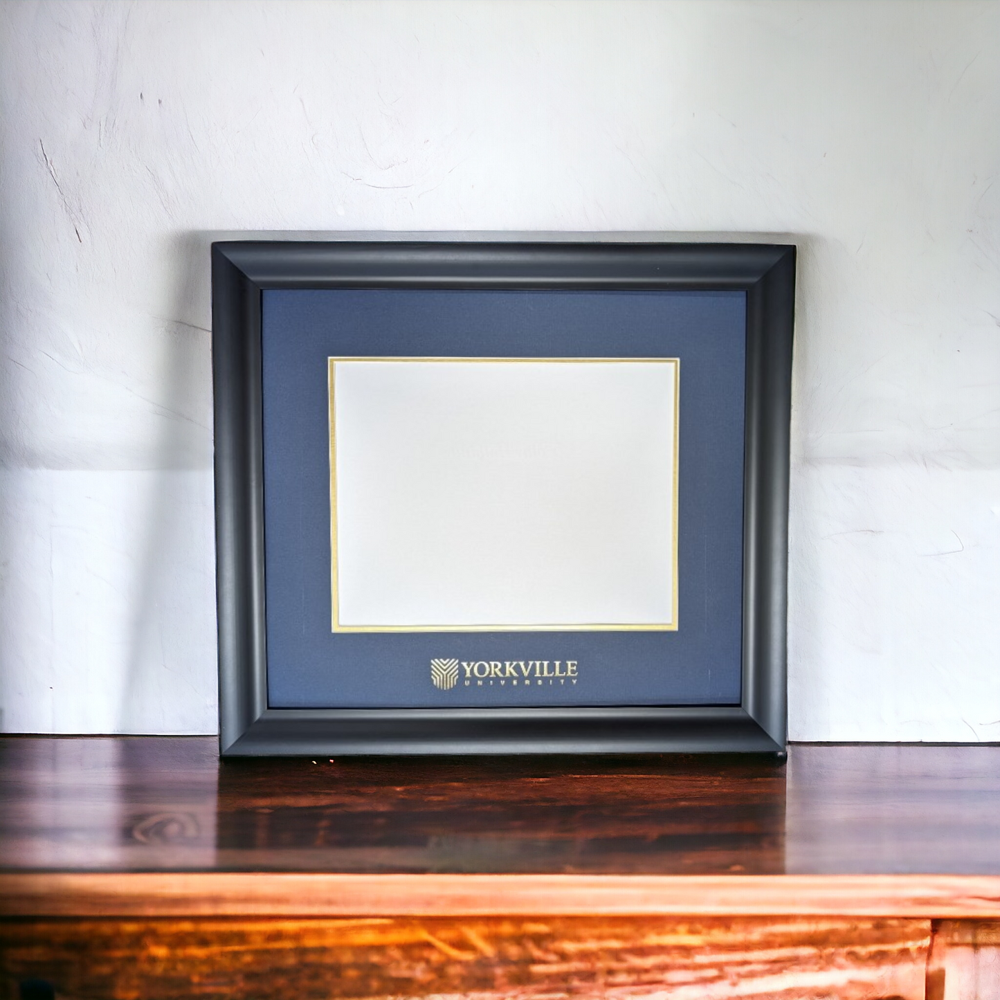 YU Curved-Scoop Profile Diploma Frame - LANDSCAPE, 2025 and After Graduates
