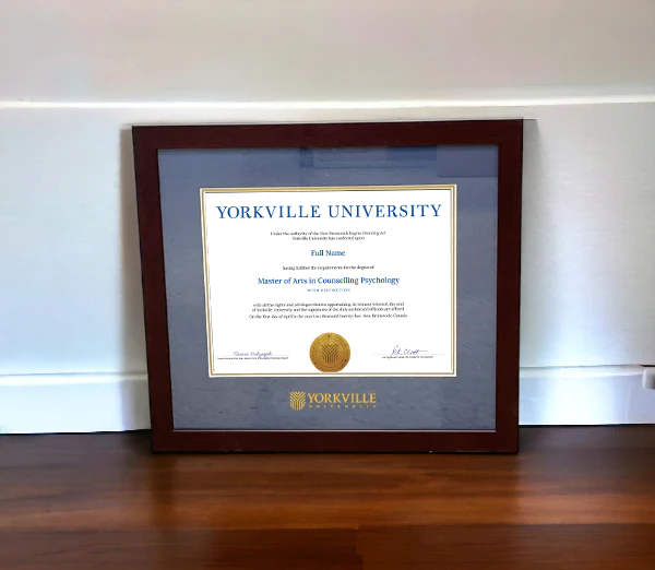 YU Modern Simple Diploma Frame -LANDSCAPE, 2025 and After Graduates